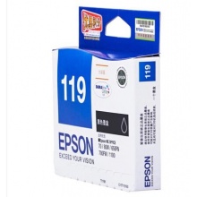 爱普生（Epson）T1191 大容量黑色墨盒 C13T119180（适用650FN/70/1100）