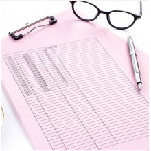 得力（deli） 7391A4 浅红色彩色复印纸 80g 100张/包 单包装