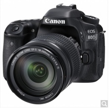 佳能（Canon）EOS 80D 单反相机（EF-S 18-200mm f/3.5-5.6 IS 单反镜头）