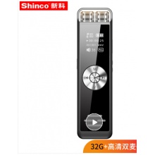 新科 (Shinco) V-37 32G双喇叭专业录音笔 黑色