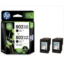 惠普（HP）L0S21AA 802s黑色墨盒双支装 （适用HP Deskjet1050,2050,1010,1000,2000,1510,1511）