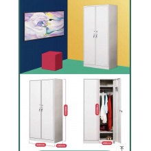 两门更衣柜大容量铁皮衣柜浴室柜文件柜办公柜