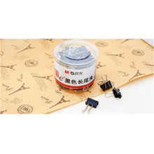 晨光(M&G)文具15mm黑色长尾夹 金属票据夹 Eplus系列办公燕尾夹 60只罐ABS92737