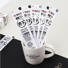 晨光(M&G)文具0.5mm黑色学生考试速干中性笔芯 按动子弹头签字笔替芯 优品系列水笔芯 12支/盒2011