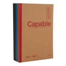 晨光(M&G)文具A5/40页学生笔记本 会议记录本无线装订日记本 办公记事本笔记本子 10本装APYJQ550