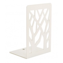 晨光(M&G)文具6.8英寸白色学生书立 书架书夹 金属树影铁制创意挡书板 2个装ABS91718