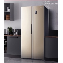 海尔 （Haier ）480升风冷无霜变频智能对开门双门冰箱90°悬停门双变频金色BCD-480WBPT