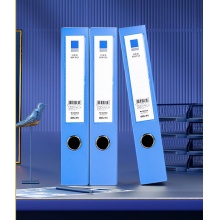 得力(deli)15只55mmA4 塑料文件盒加厚档案盒 财务用品 考试收纳27043