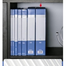 得力(deli)A4/100页大容量学生资料册文件活页收纳册 插袋档案文件夹财务发票票证收纳5109